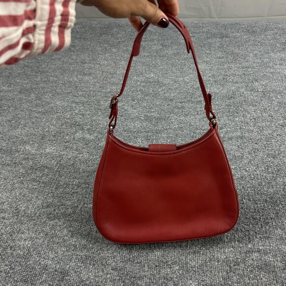 Coach Handbags - Vintage Coach Legacy Demi Red Leather Shoulder Hobo Baguette Bag 8319 90s Y2K
